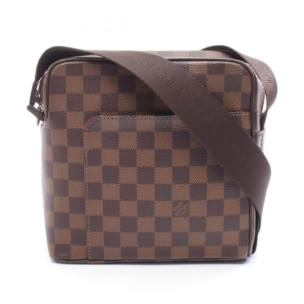 Louis Vuitton Olaf Shoulder Bag Canvas Leather Damier Brown